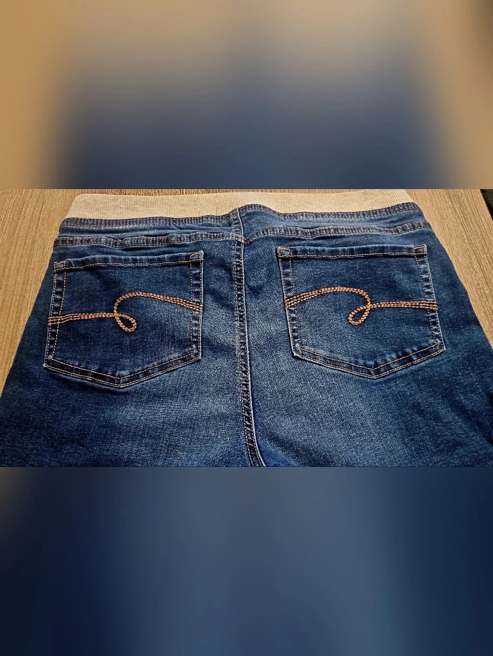 Girls Justice Stretch Waistband Distressed Denim Shorts Size 20 plus